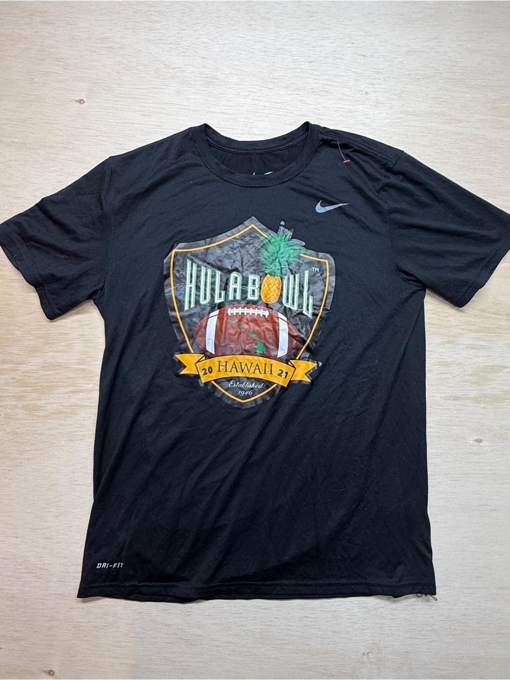 Nike Dri-FIT Hula Bowl Hawaii 2021 T-Shirt Black Men's Size Large (L)
I
